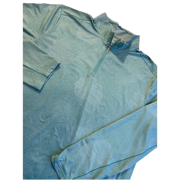 Tommy Bahama Other - Tommy Bahama Sea Glass Green Island Zone Palm Coast Quarter Zip LightwtMen's XLT